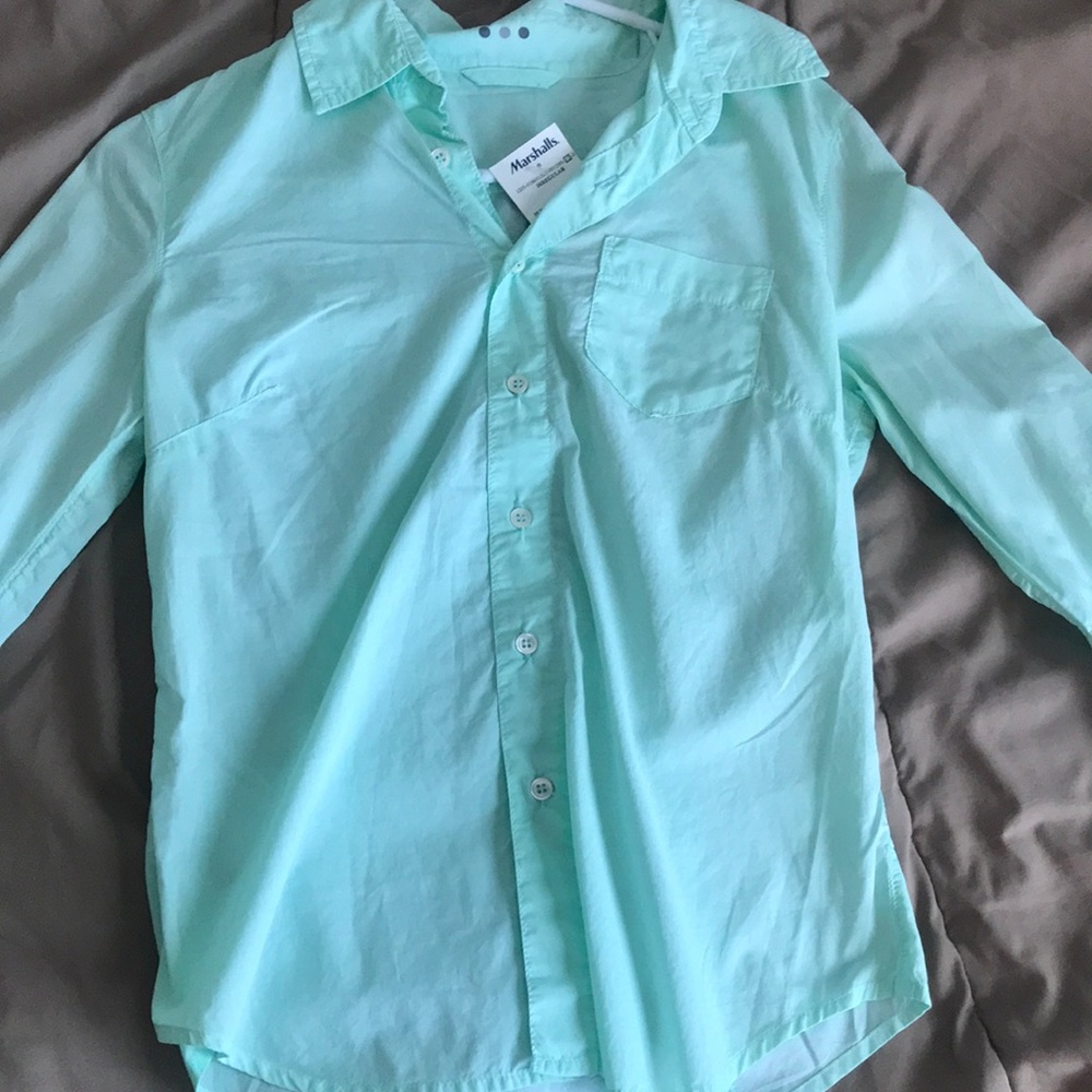 Green button down long sleeve!